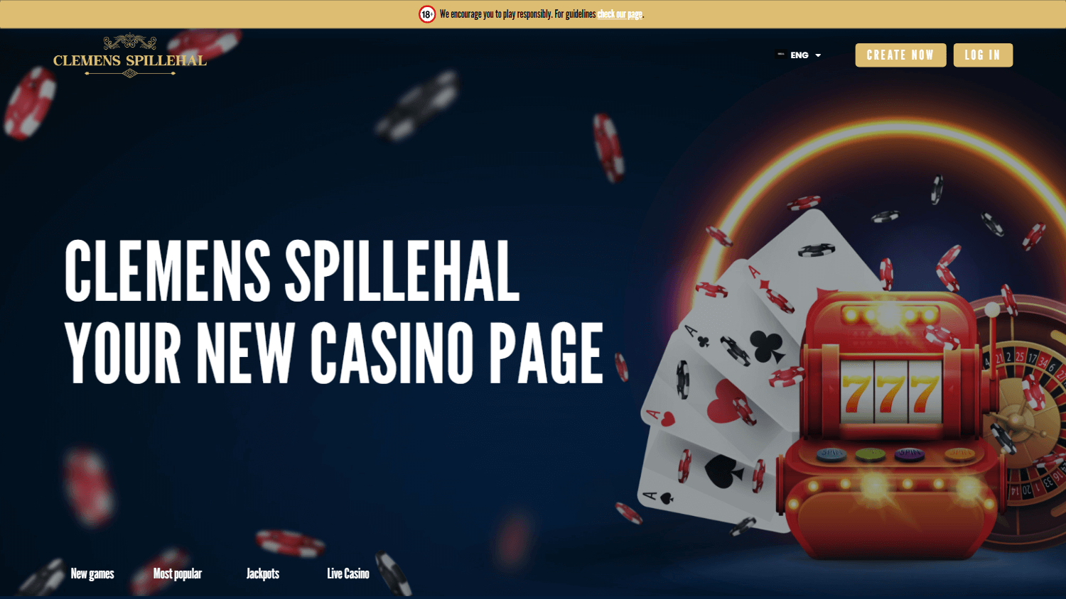 ClemensSpillehal Casino Desktop screenshot